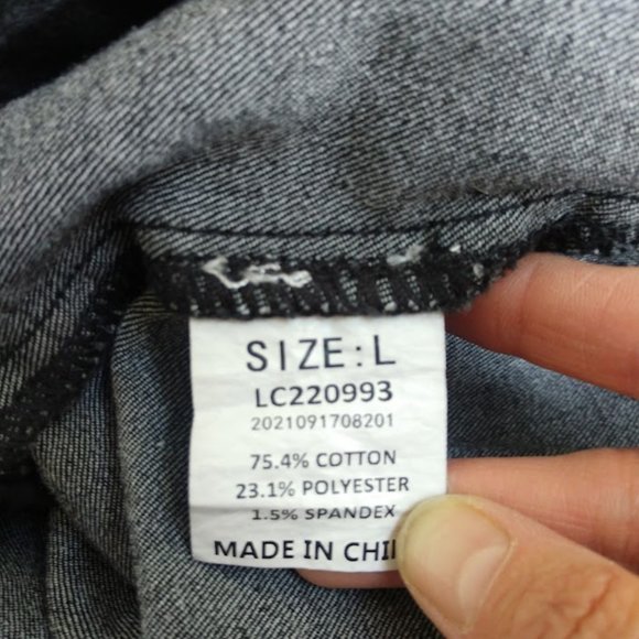 Black Denim Button-Down Dress - Picture 12 of 12